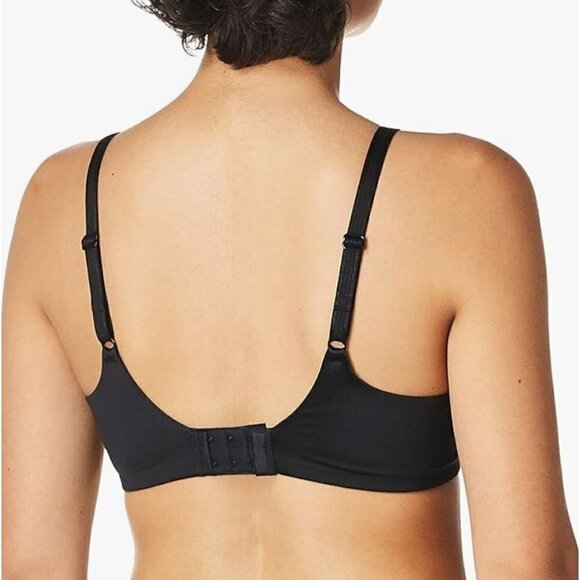 New Bali Size 36C One Smooth U Underwire Bra, Smoothing & Concealing Black - Picture 2 of 12
